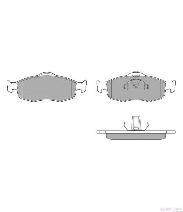 НАКЛАДКИ ЗАДНИ БАРАБАННИ DAIHATSU CUORE I (1980-) 0.5 - SIMER