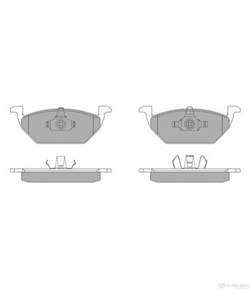 НАКЛАДКИ ПРЕДНИ ДИСКОВИ SEAT TOLEDO II (1999-) 1.4 16V - SIMER