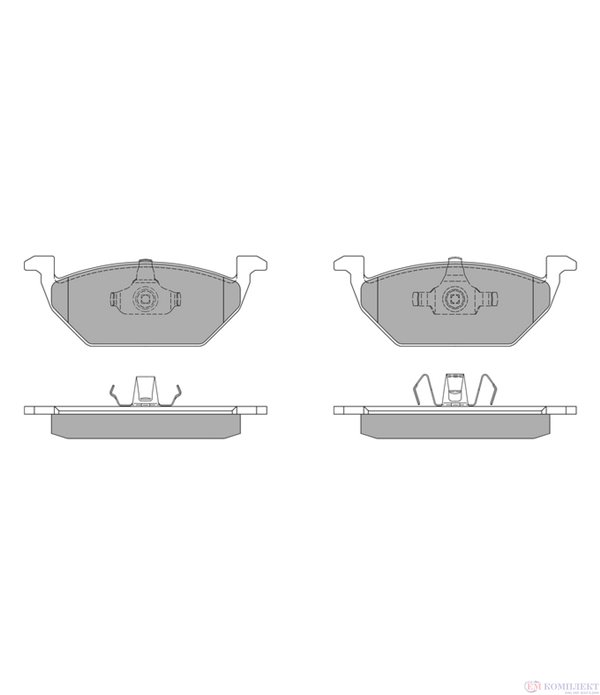 НАКЛАДКИ ПРЕДНИ ДИСКОВИ SEAT TOLEDO II (1999-) 1.4 16V - SIMER