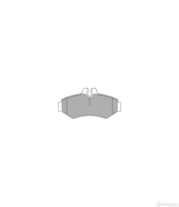 НАКЛАДКИ ЗАДНИ ДИСКОВИ MERCEDES-BENZ SPRINTER 3T 903 (1995-) 314 4x4 - SIMER