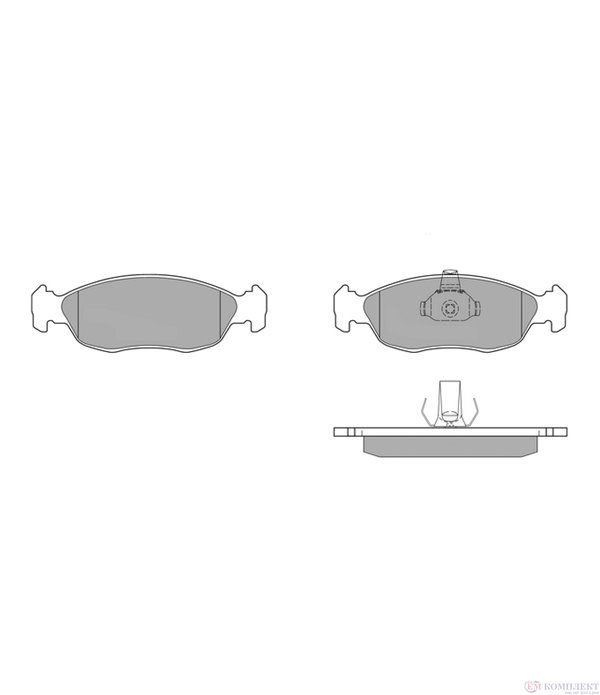 НАКЛАДКИ ПРЕДНИ ДИСКОВИ PEUGEOT 106 I (1991-) 1.4 - SIMER