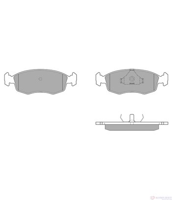 НАКЛАДКИ ПРЕДНИ ДИСКОВИ FORD SIERRA COMBI (1987-) 2.0 i CAT - SIMER