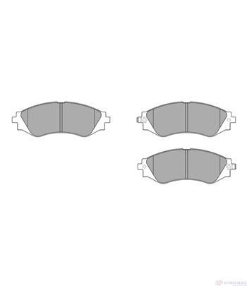 НАКЛАДКИ ПРЕДНИ ДИСКОВИ DAEWOO NUBIRA SEDAN (2003-) 1.8 - SIMER