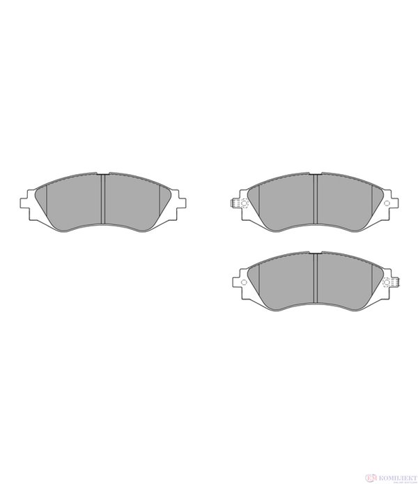 НАКЛАДКИ ПРЕДНИ ДИСКОВИ DAEWOO NUBIRA (1997-) 2.0 16V - SIMER