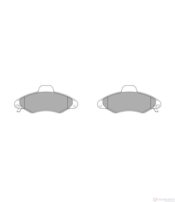 НАКЛАДКИ ПРЕДНИ ДИСКОВИ FORD ESCORT VII (1995-) 1.8 TD - SIMER