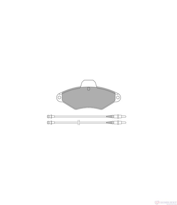 НАКЛАДКИ ЗАДНИ БАРАБАННИ KIA SEPHIA (1995-) 1.6 i - SIMER