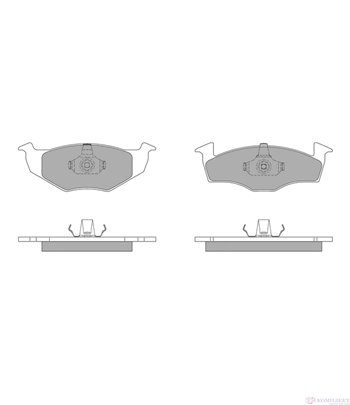 НАКЛАДКИ ПРЕДНИ ДИСКОВИ SEAT CORDOBA HATCHBACK (1999-) 1.4 - SIMER