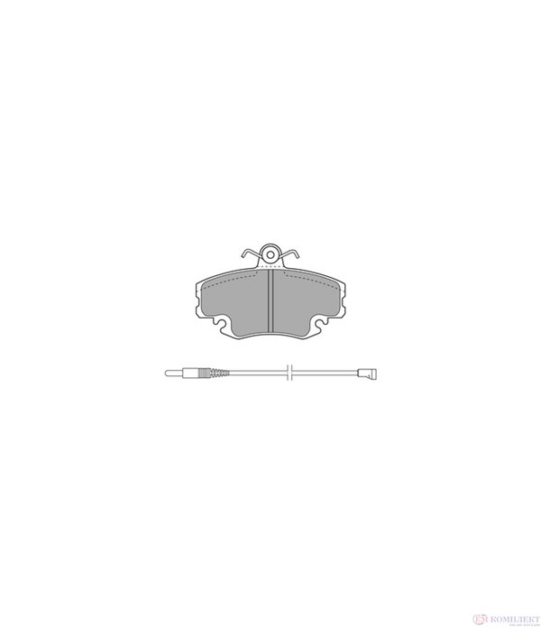 НАКЛАДКИ ПРЕДНИ ДИСКОВИ DACIA LOGAN (2004-) 1.5 dCi - SIMER