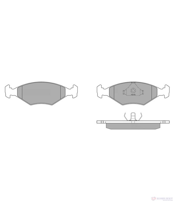 НАКЛАДКИ ПРЕДНИ ДИСКОВИ FIAT FIORINO (1988-) 70 i.e. 1.4 - SIMER