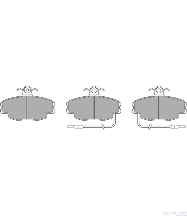 НАКЛАДКИ ПРЕДНИ ДИСКОВИ RENAULT RAPID (1985-) 1.4 - SIMER