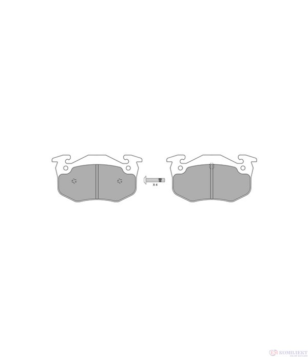 НАКЛАДКИ ЗАДНИ ДИСКОВИ RENAULT CLIO I (1990-) 1.8 Rsi - SIMER
