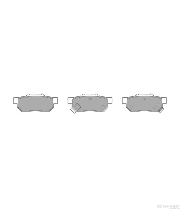 НАКЛАДКИ ЗАДНИ ДИСКОВИ HONDA CIVIC VI FASTBACK (1994-) 1.6 VTi - SIMER