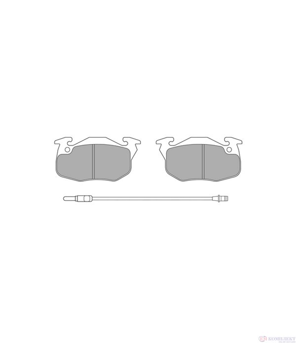 НАКЛАДКИ ПРЕДНИ ДИСКОВИ PUCH G-MODELL (1990-) 290 GDG 290 D - SIMER