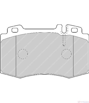 НАКЛАДКИ ПРЕДНИ ДИСКОВИ MERCEDES C CLASS T-MODEL S203 (2001-) C 180 Kompressor - FERODO