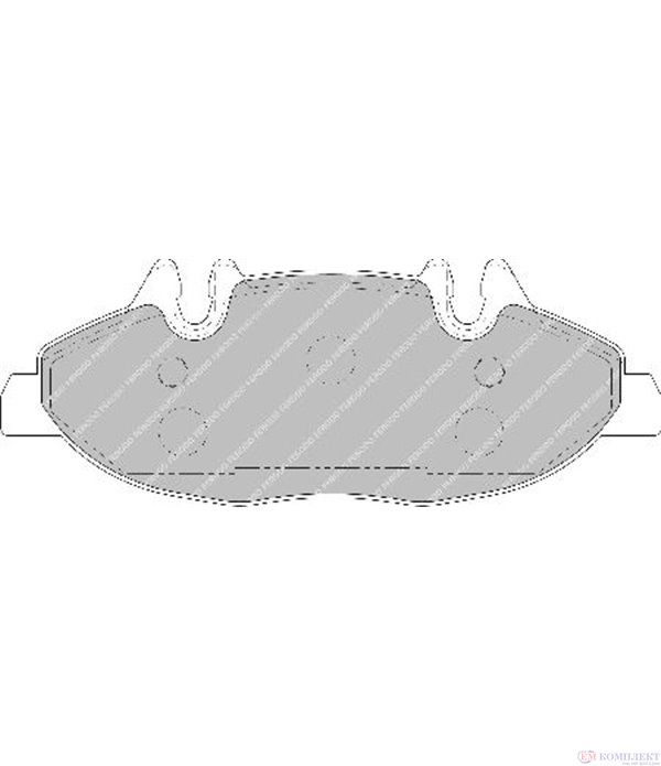 НАКЛАДКИ ПРЕДНИ ДИСКОВИ MERCEDES VIANO W639 (2003-) CDI 2.2 - FERODO