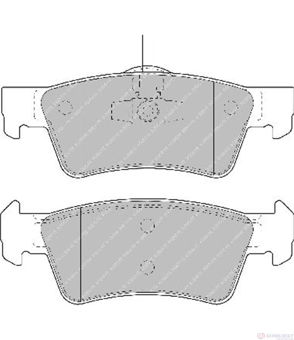 НАКЛАДКИ ЗАДНИ ДИСКОВИ VOLKSWAGEN TOUAREG (2002-) 3.6 V6 FSI - FERODO