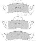 НАКЛАДКИ ПРЕДНИ ДИСКОВИ MERCEDES M CLASS W163 (1998-) ML 320 - FERODO