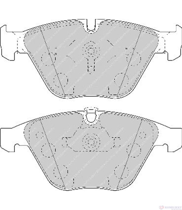 НАКЛАДКИ ПРЕДНИ ДИСКОВИ BMW 7 SERIES E65,E66 (2001-) 760 i,Li - FERODO