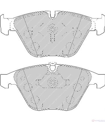НАКЛАДКИ ПРЕДНИ ДИСКОВИ BMW 7 SERIES E65,E66 (2001-) 735 i,Li - FERODO