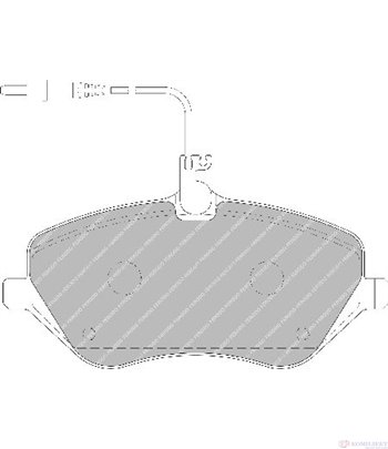 НАКЛАДКИ ПРЕДНИ ДИСКОВИ CITROEN C5 BREAK (2008-) 2.7 HDi - FERODO