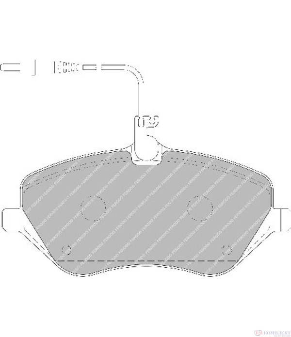 НАКЛАДКИ ПРЕДНИ ДИСКОВИ CITROEN C5 BREAK (2008-) 2.7 HDi - FERODO