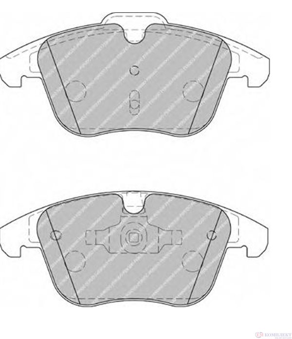 НАКЛАДКИ ПРЕДНИ ДИСКОВИ FORD MONDEO IV TURNIER (2007-) 2.0 Flexifuel - FERODO