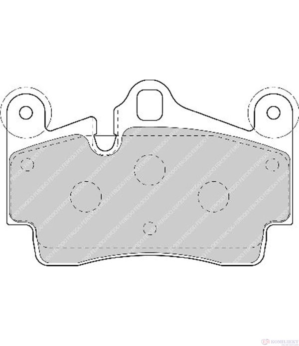 НАКЛАДКИ ЗАДНИ ДИСКОВИ PORSCHE CAYENNE (2002-) 4.8 Turbo S - FERODO