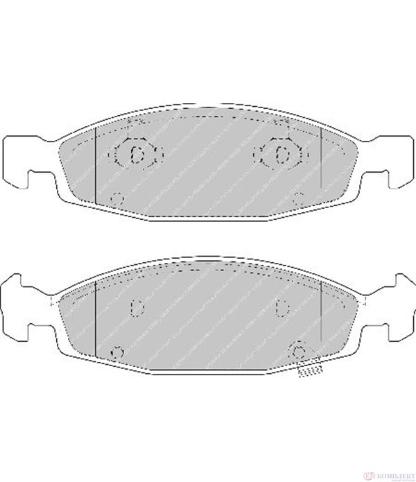 НАКЛАДКИ ПРЕДНИ ДИСКОВИ JEEP GRAND CHEROKEE II (1998-) 4.7 V8 - FERODO
