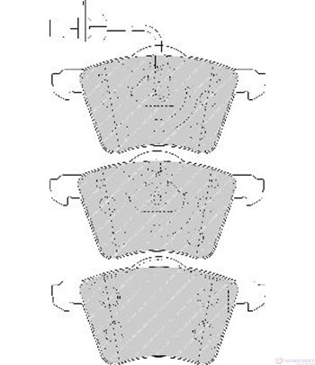НАКЛАДКИ ПРЕДНИ ДИСКОВИ SEAT ALHAMBRA (1996-) 1.9 TDI - FERODO