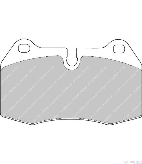 НАКЛАДКИ ПРЕДНИ ДИСКОВИ MASERATI 3200 GT (1998-) 3.2 Biturbo V8 32V - FERODO