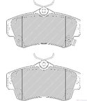 НАКЛАДКИ ПРЕДНИ ДИСКОВИ CHRYSLER PT CRUISER (2000-) 1.6 - FERODO