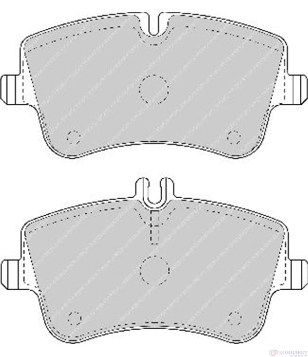НАКЛАДКИ ПРЕДНИ ДИСКОВИ MERCEDES CLC CLASS (2008-) CLC 180 Kompressor - FERODO