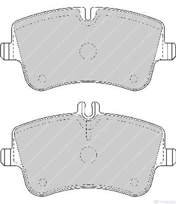 НАКЛАДКИ ПРЕДНИ ДИСКОВИ MERCEDES C CLASS T-MODEL S203 (2001-) C 180 - FERODO
