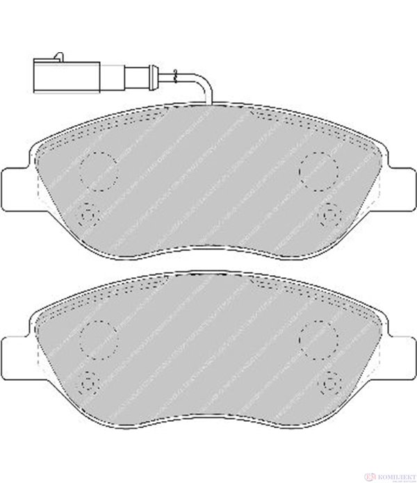 НАКЛАДКИ ПРЕДНИ ДИСКОВИ FIAT STILO (2001-) 1.9 D Multijet - FERODO