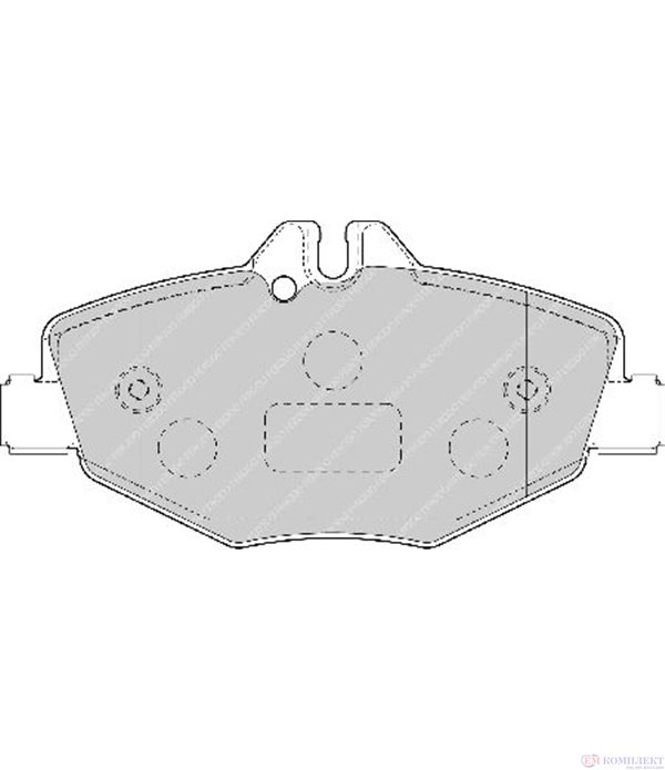 НАКЛАДКИ ПРЕДНИ ДИСКОВИ MERCEDES E CLASS T-MODEL S211 (2003-) E 280 T - FERODO