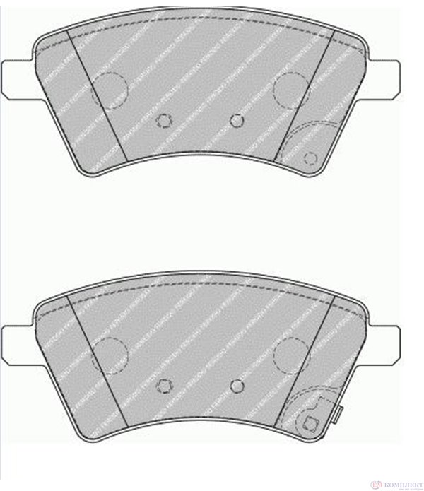 НАКЛАДКИ ПРЕДНИ ДИСКОВИ FIAT SEDICI (2006-) 1.6 16V - FERODO