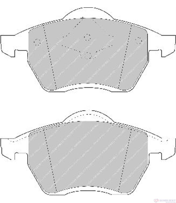 НАКЛАДКИ ПРЕДНИ ДИСКОВИ SEAT ALHAMBRA (1996-) 1.9 TDI - FERODO