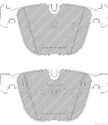 НАКЛАДКИ ЗАДНИ ДИСКОВИ ROLLS-ROYCE PHANTOM (2003-) 6.75 - FERODO