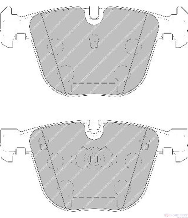 НАКЛАДКИ ЗАДНИ ДИСКОВИ ROLLS-ROYCE PHANTOM (2003-) 6.75 - FERODO