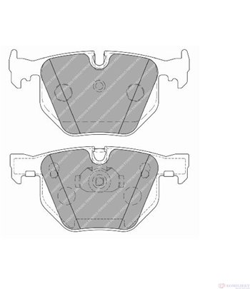 НАКЛАДКИ ЗАДНИ ДИСКОВИ BMW 7 SERIES E65,E66 (2001-) 735 i,Li - FERODO