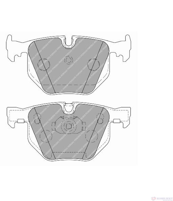 НАКЛАДКИ ЗАДНИ ДИСКОВИ BMW 7 SERIES E65,E66 (2001-) 730 d - FERODO