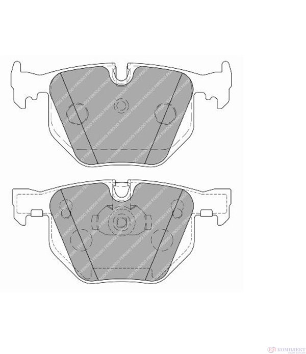 НАКЛАДКИ ЗАДНИ ДИСКОВИ BMW 7 SERIES E65,E66 (2001-) 730 i,Li - FERODO