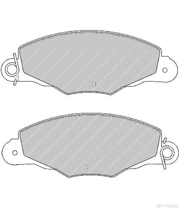 НАКЛАДКИ ПРЕДНИ ДИСКОВИ CITROEN XANTIA (1998-) 2.0 i 16V - FERODO