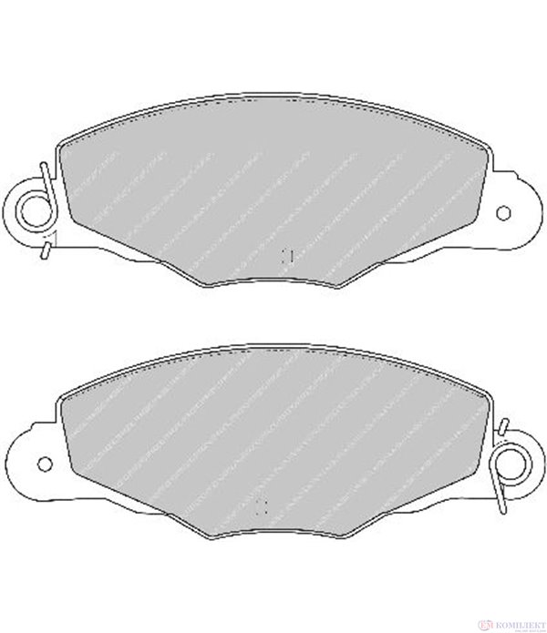 НАКЛАДКИ ПРЕДНИ ДИСКОВИ CITROEN XANTIA (1998-) 2.0 i 16V - FERODO