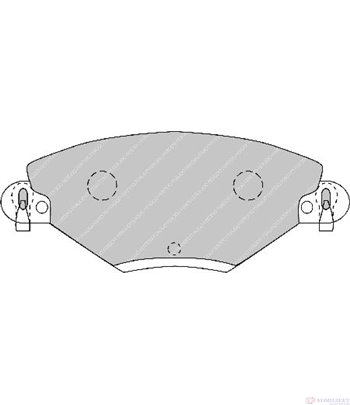 НАКЛАДКИ ПРЕДНИ ДИСКОВИ CITROEN C5 (2001-) 2.0 16V HPi - FERODO