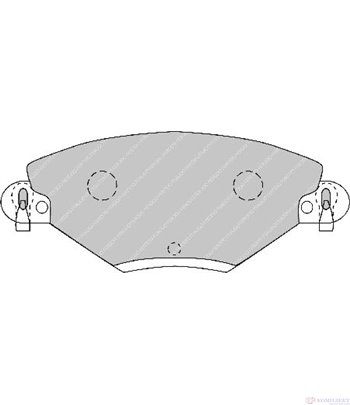 НАКЛАДКИ ПРЕДНИ ДИСКОВИ CITROEN C5 BREAK (2004-) 2.0 16V - FERODO