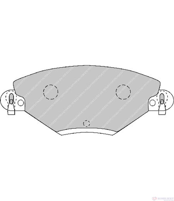 НАКЛАДКИ ПРЕДНИ ДИСКОВИ CITROEN C5 BREAK (2004-) 1.6 HDi - FERODO