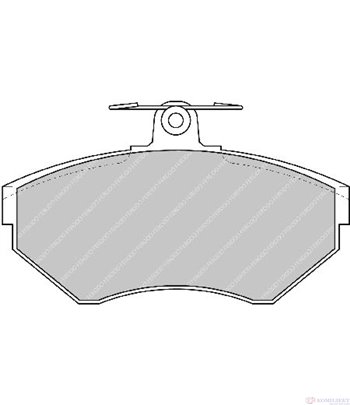 НАКЛАДКИ ПРЕДНИ ДИСКОВИ AUDI A4 AVANT (1995-) 1.8 - FERODO