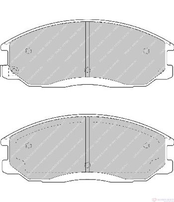 НАКЛАДКИ ПРЕДНИ ДИСКОВИ HYUNDAI SANTA FE (2000-) 2.7 - FERODO