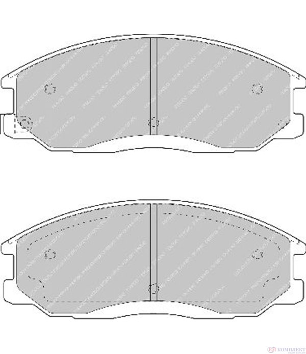 НАКЛАДКИ ПРЕДНИ ДИСКОВИ HYUNDAI TRAJET (2000-) 2.0 CRDi - FERODO